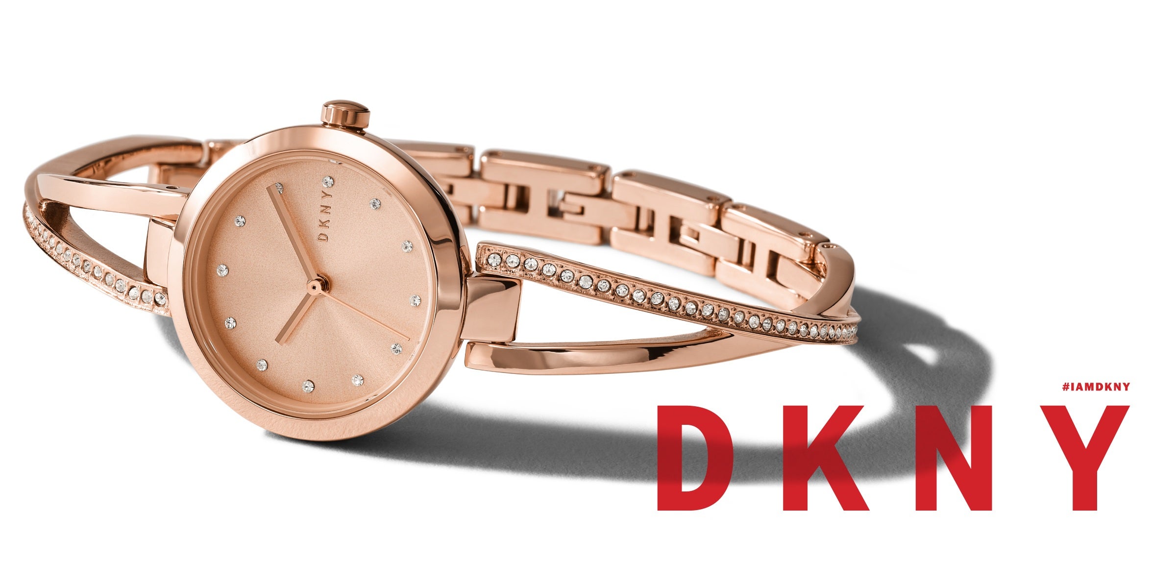 dkny silver and gold watch