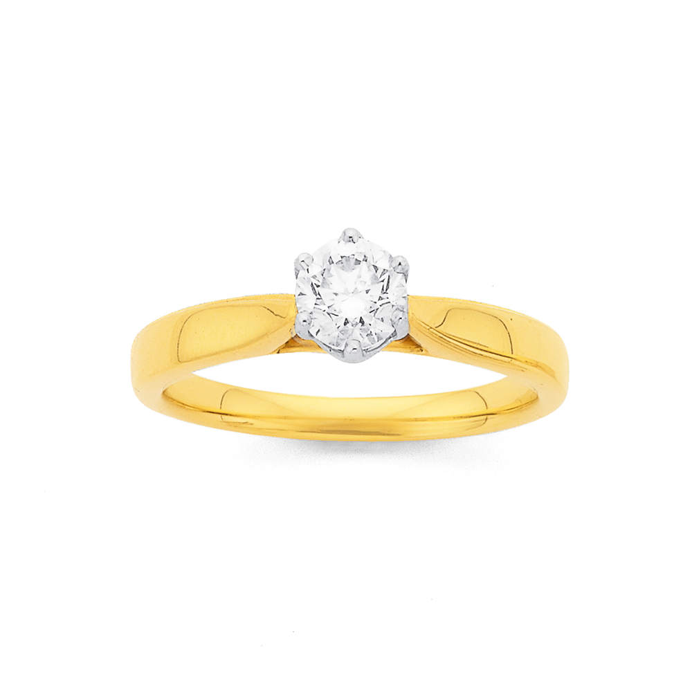 prouds solitaire diamond rings