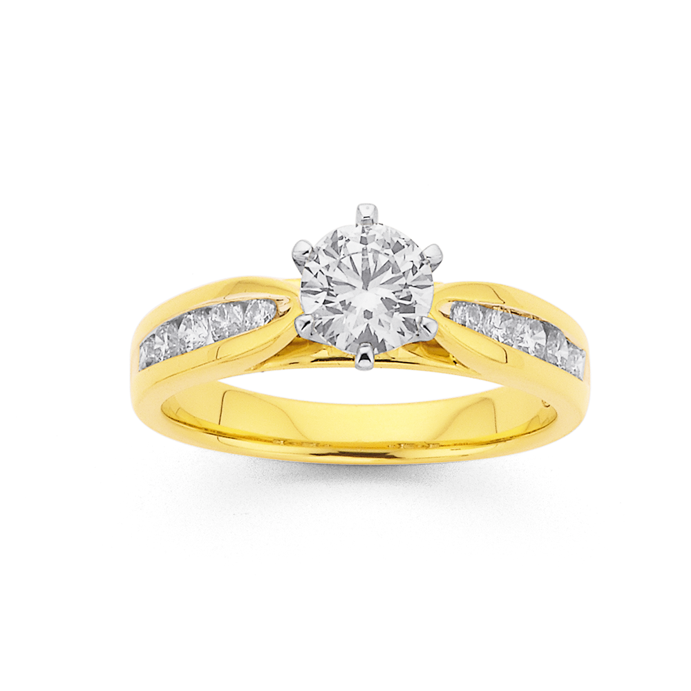 prouds solitaire diamond rings