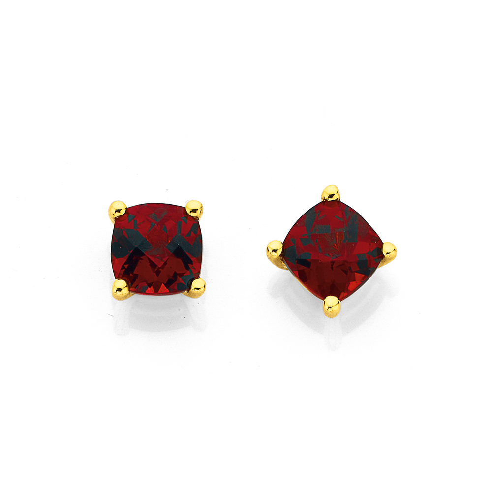 Garnet earrings store prouds