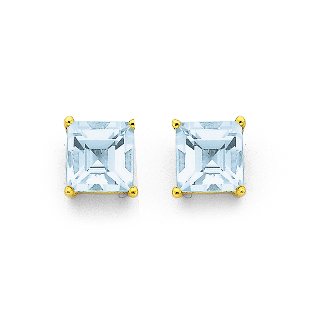 prouds aquamarine earrings