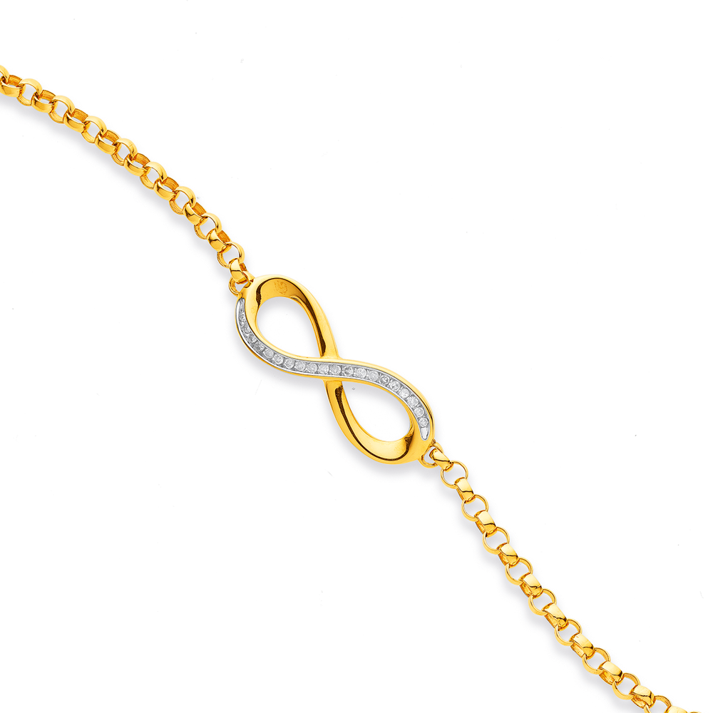 B10-9ct Solid Gold Bracelet-Link Bracelet-4.2gram - Netstore Jewellery  Australia