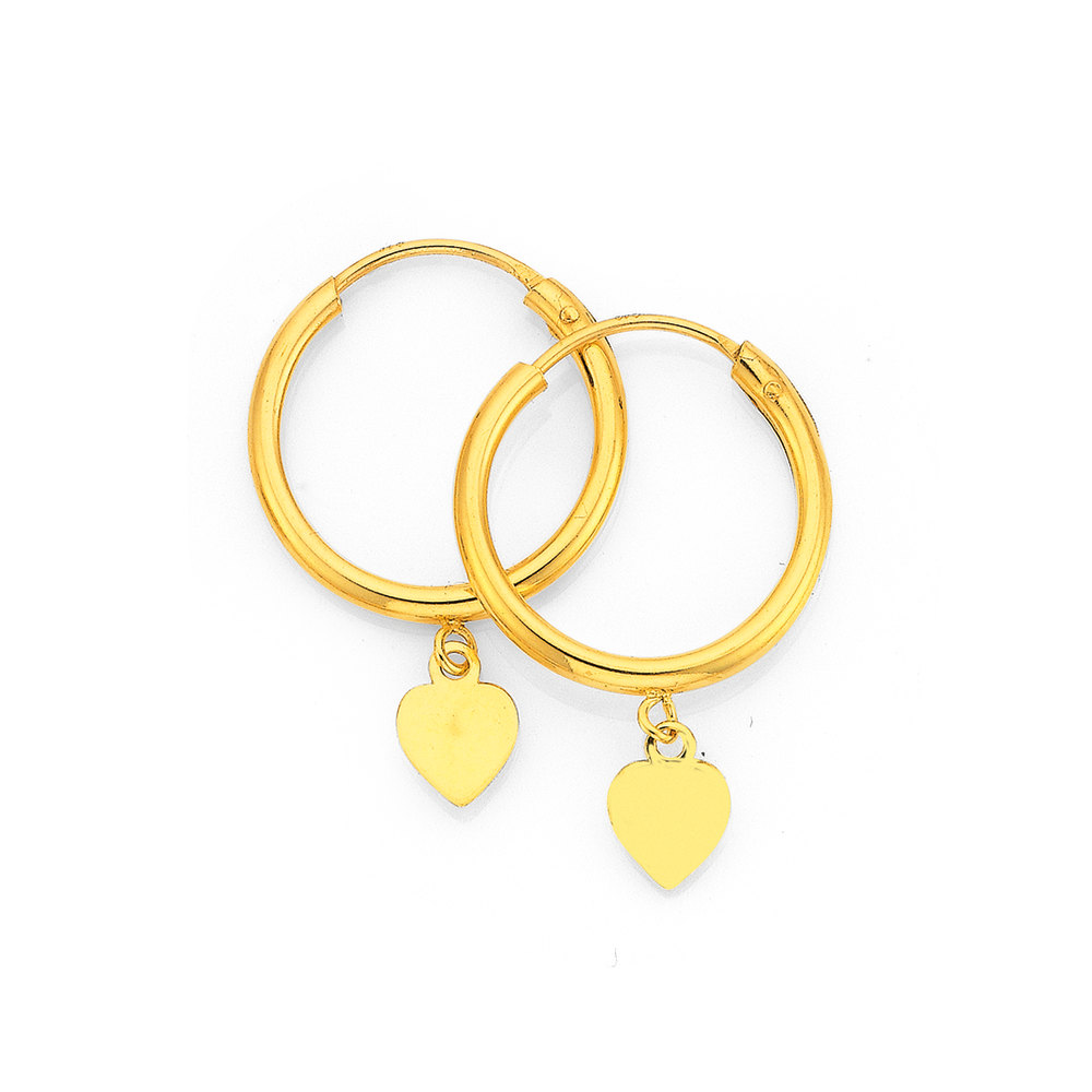 Gold sleeper earrings deals prouds