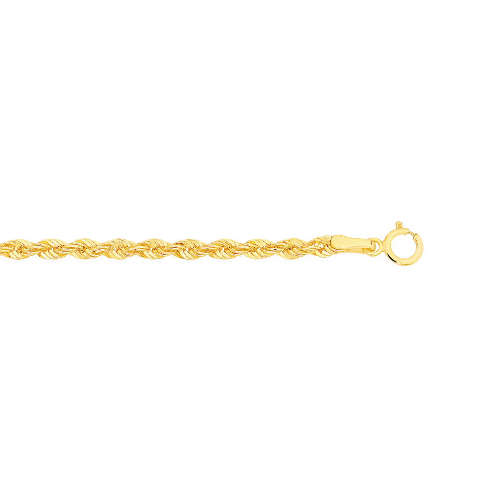 Solid gold deals rope bracelet