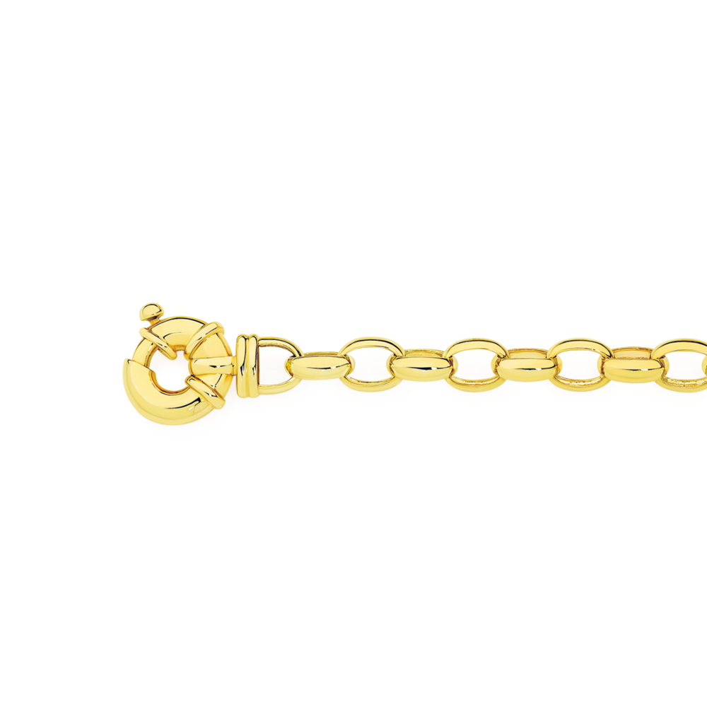 Heavy 9ct Gold on Silver 15mm Mens Belcher Bracelet. All Lengths - Etsy