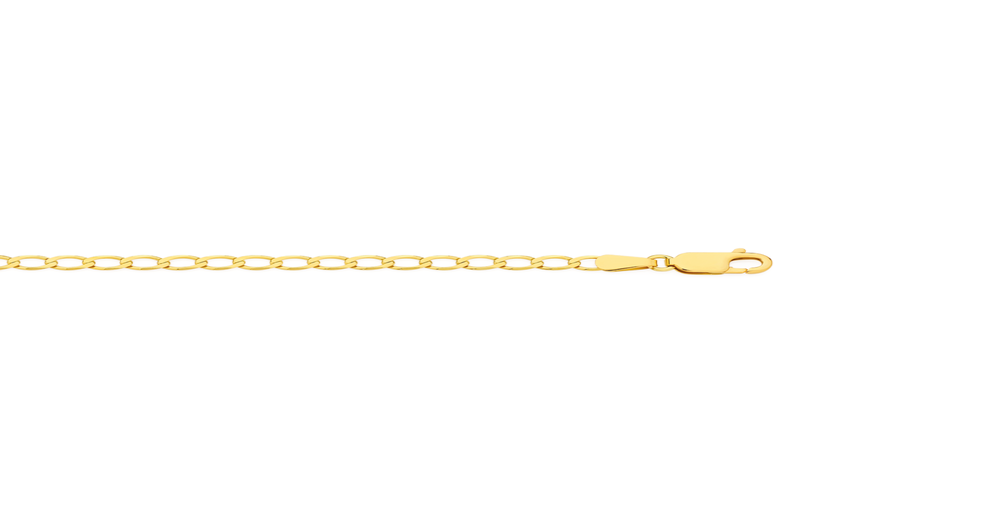 9ct Gold 19cm Solid Curb Bracelet | Prouds