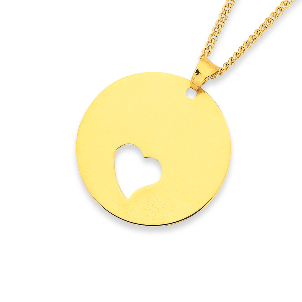 Disk with Two Heart Cutouts