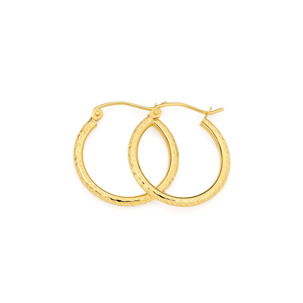 prouds diamond hoop earrings