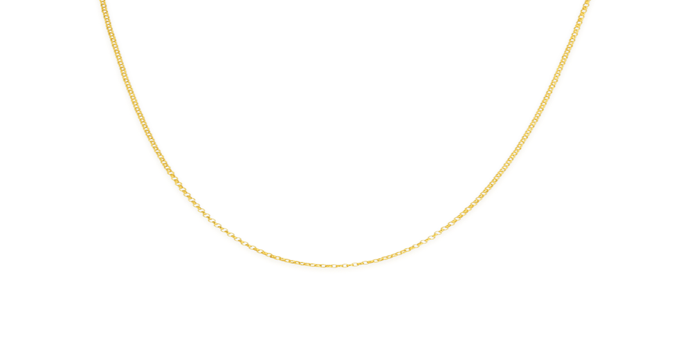 9ct Gold 45cm Fine Belcher Chain | Prouds