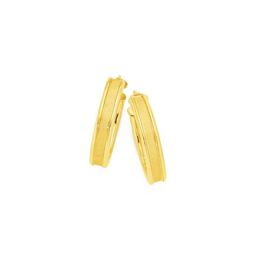 Gold hoop online earrings prouds