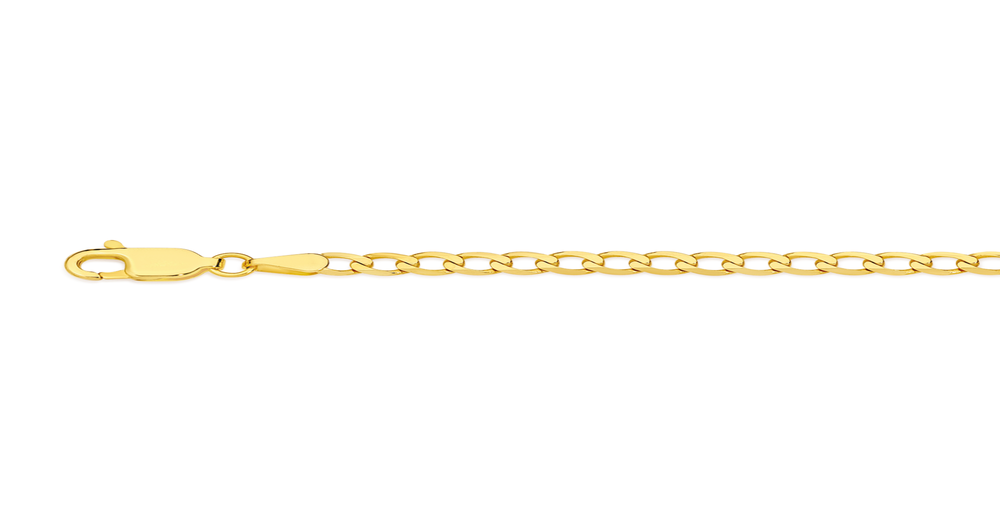 9ct Gold 55cm Solid Curb Chain | Prouds