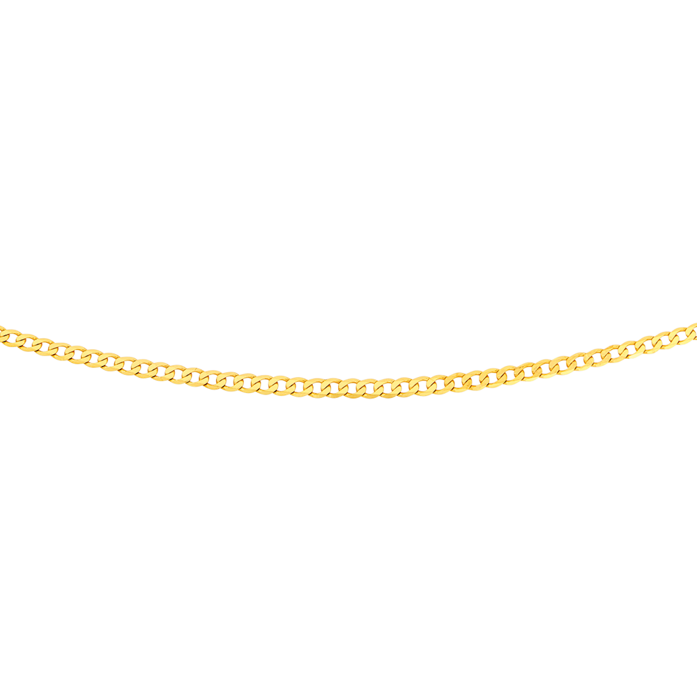 14k white online gold curb chain