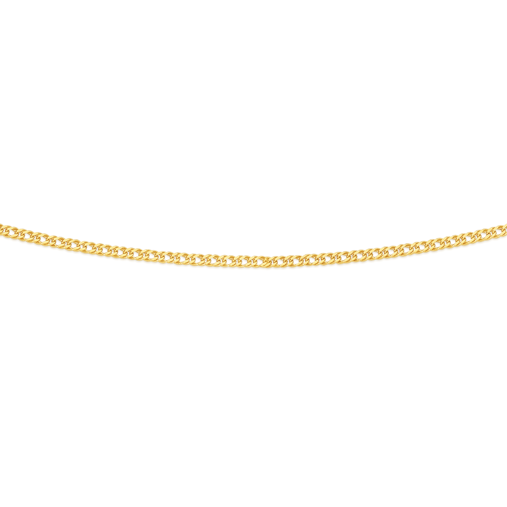 Double curb sale gold chain