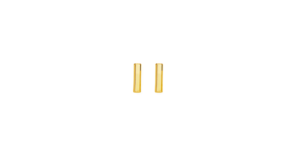 9ct Gold Bar Stud Earrings | Prouds