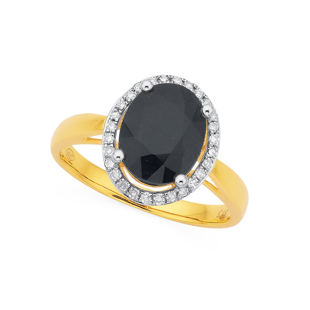 Get the Perfect Black Sapphire Engagement Rings | GLAMIRA.in