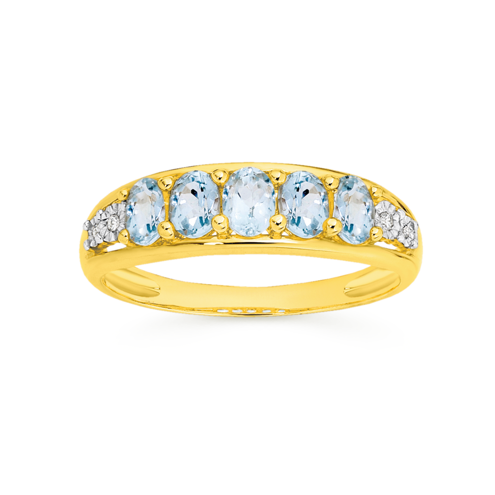 Prouds clearance aquamarine ring