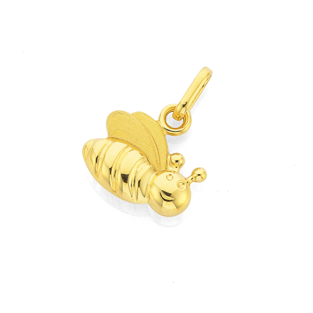 Solid gold store bee charm