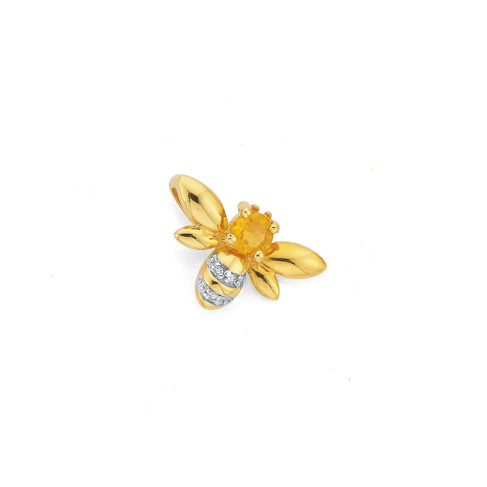 9ct gold sale bee pendant