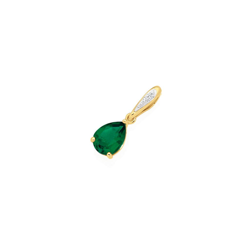 Emerald shop earrings prouds