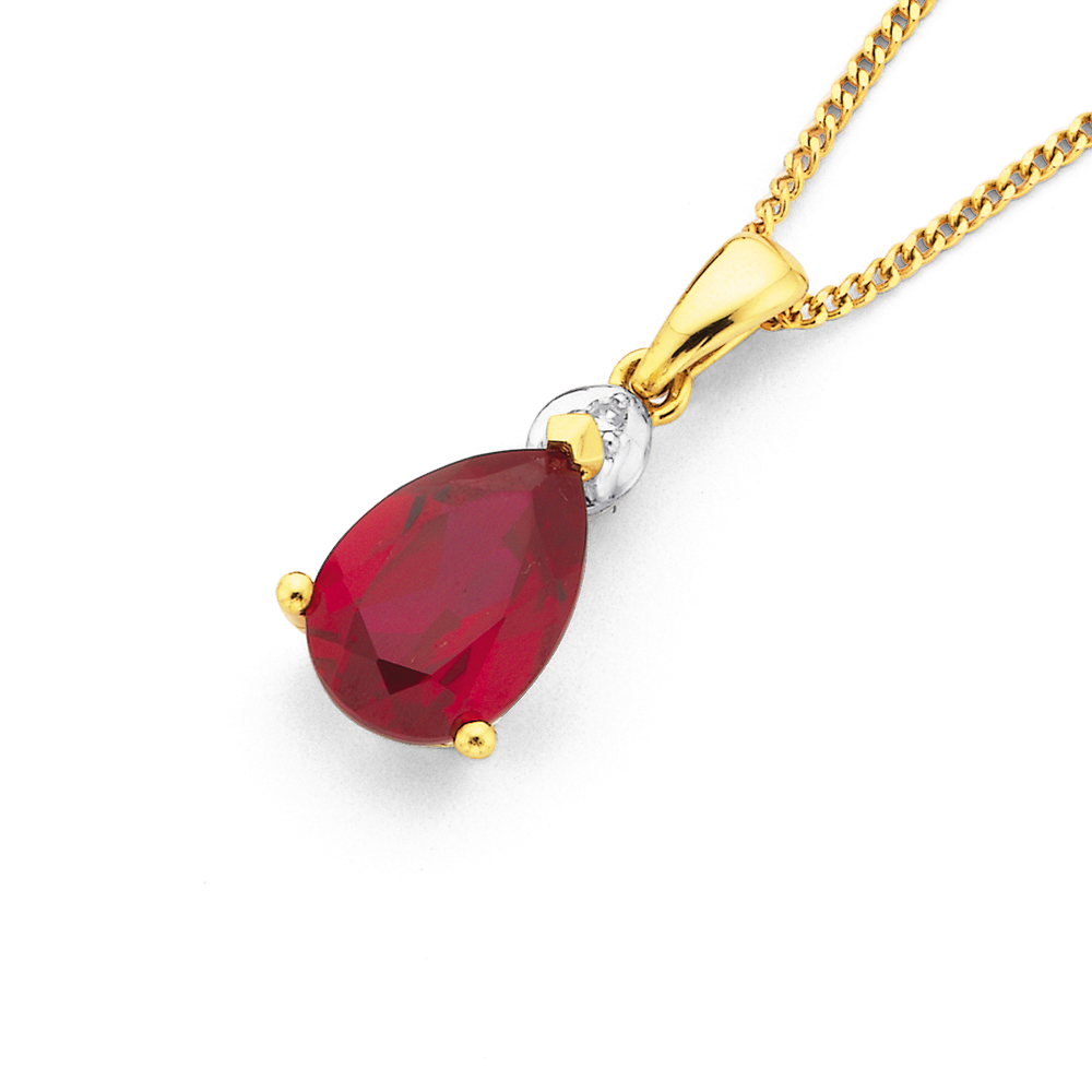 Ruby chain 2024 with pendant