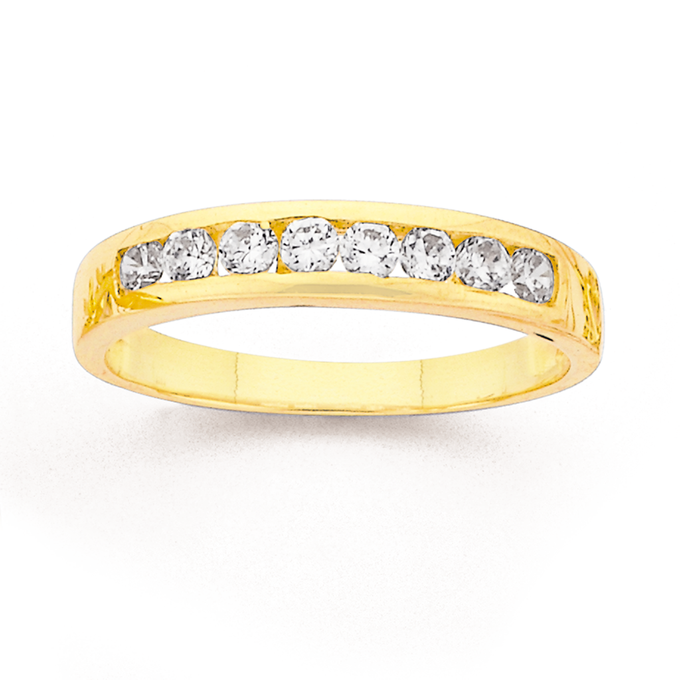 9ct Diamond Miracle Set Crossover Band | Rings | Prouds The Jewellers