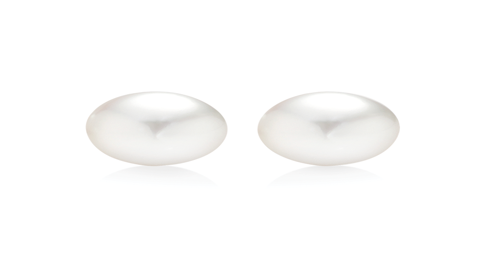 9ct Gold Cultured Freshwater Pearl Stud Earrings in White | Prouds