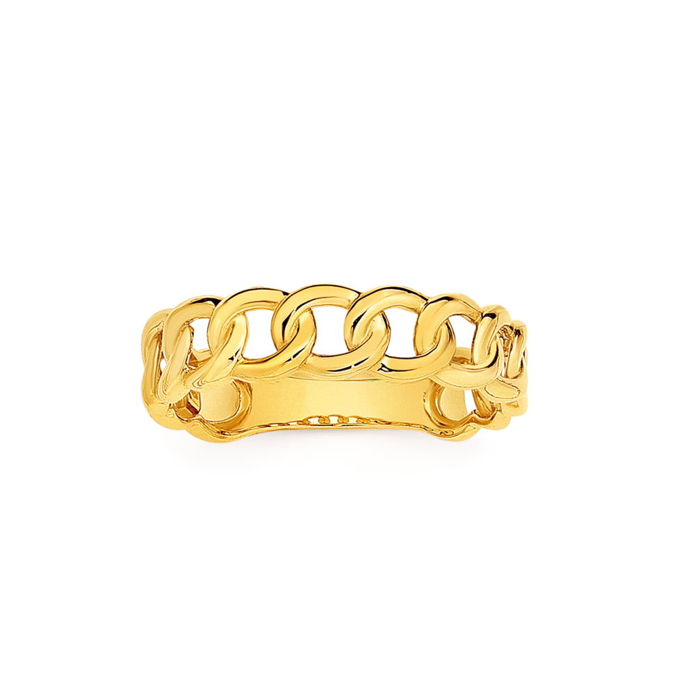 Cuban link deals chain ring