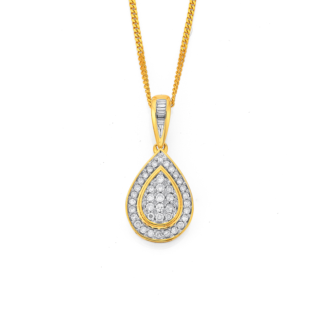 Pear shaped deals pendant