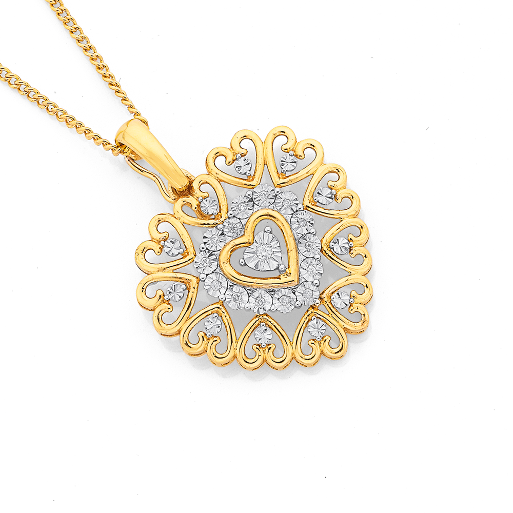 Diamond deals pendant prouds