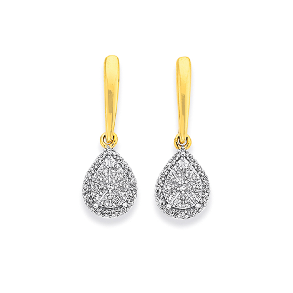 Shop Rubans Gold Plated American Diamond Earrings With White And Pastel  Green Stones Online at Rubans