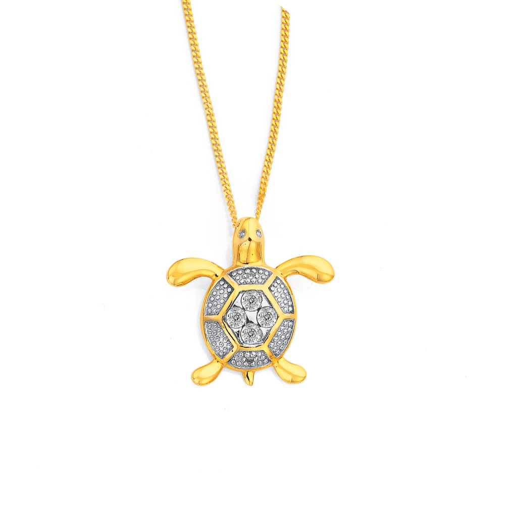 Sea turtle outlet diamond necklace