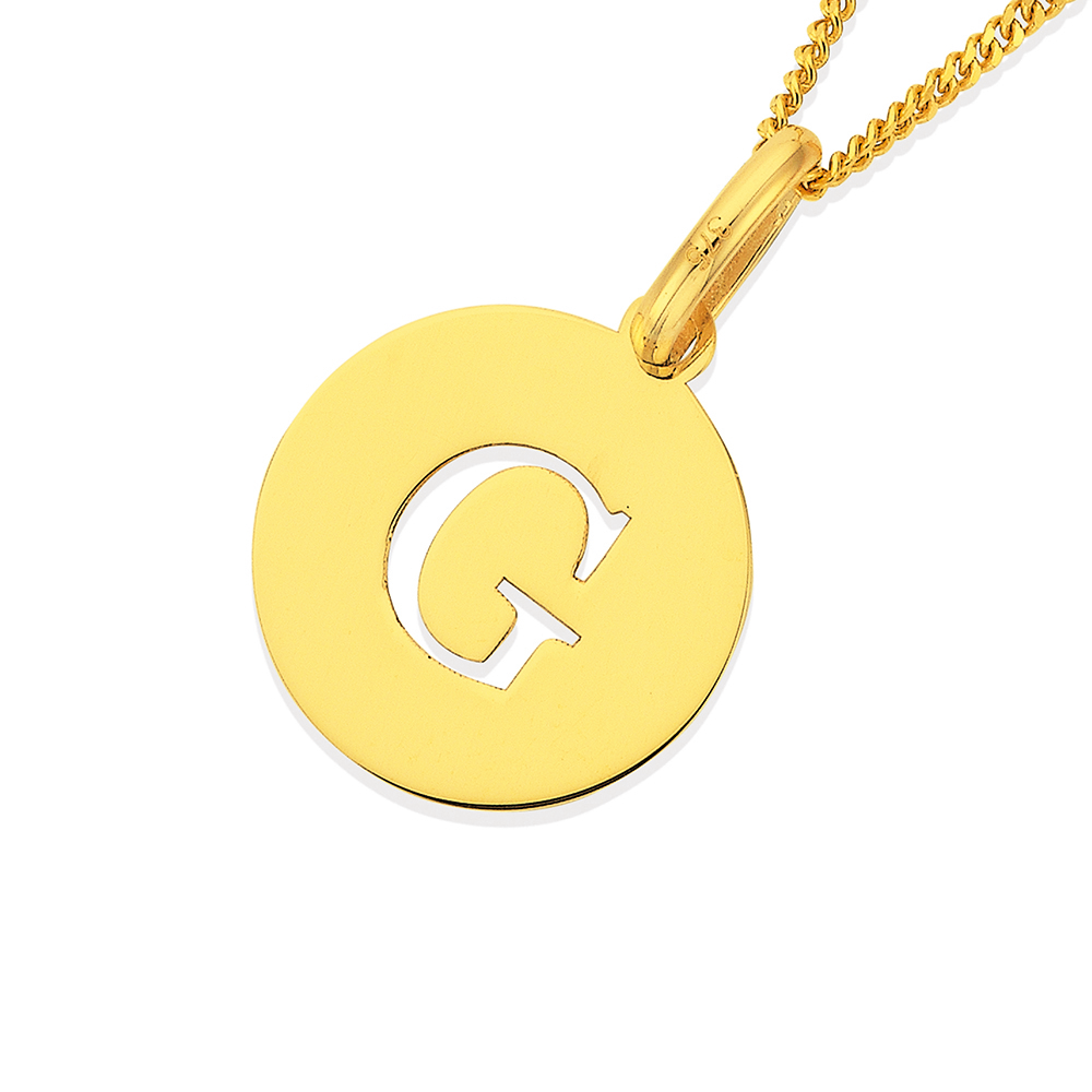 G Bold Initial Gold Necklace | Astrid & Miyu Necklaces