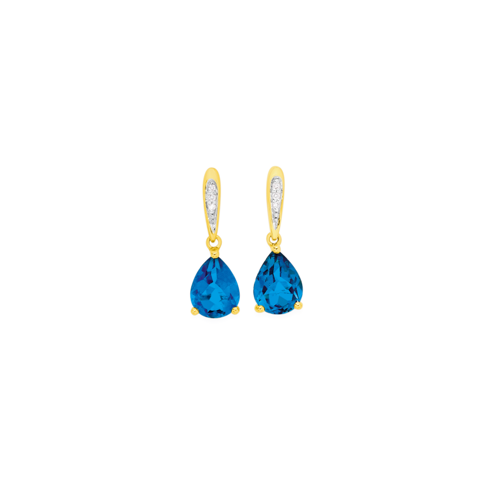 prouds topaz earrings