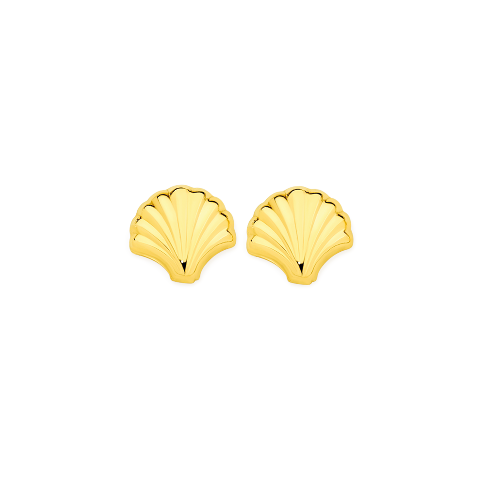 9ct Gold Sea Shells Stud Earrings - Goldmark AU Catalogue - Salefinder