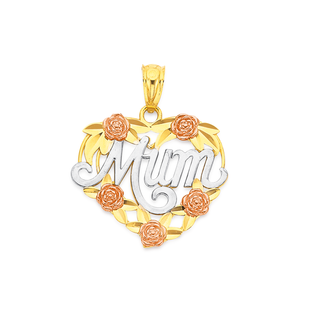 wish carat 14k (585) Gold Mother and Child Pendant - Solid Gold Necklace  for Women, Ladies, Mum, Friend, Sister, Wife, Best Jewellery Gifts for  Valentine's Day, Birthday and Mother's Day : Amazon.co.uk: