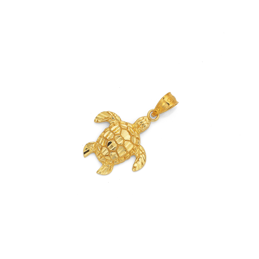 14k gold deals turtle necklace