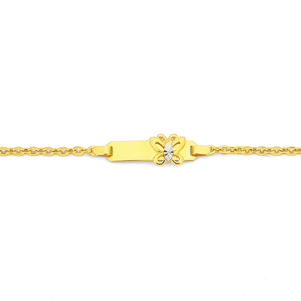 Baby id bracelet on sale gold