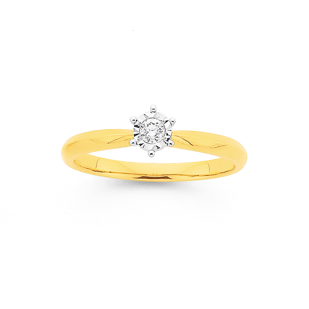 prouds solitaire diamond rings