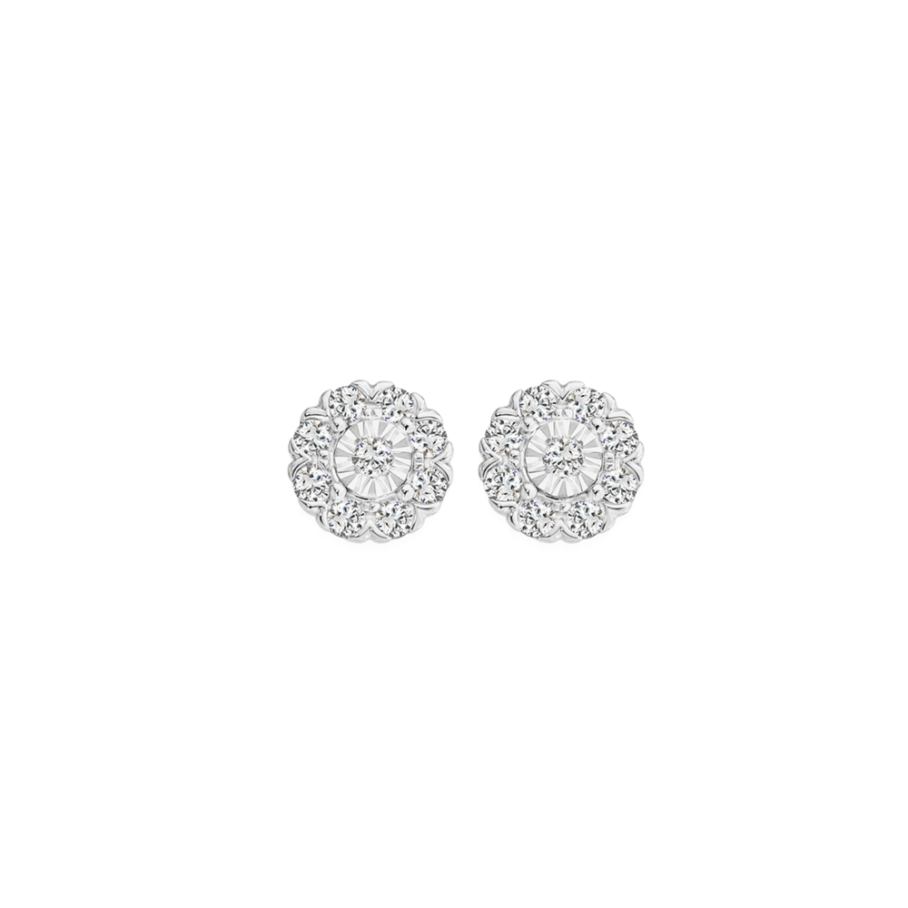 Black Caviar Ceramic Diamond Stud Earrings – LAGOS