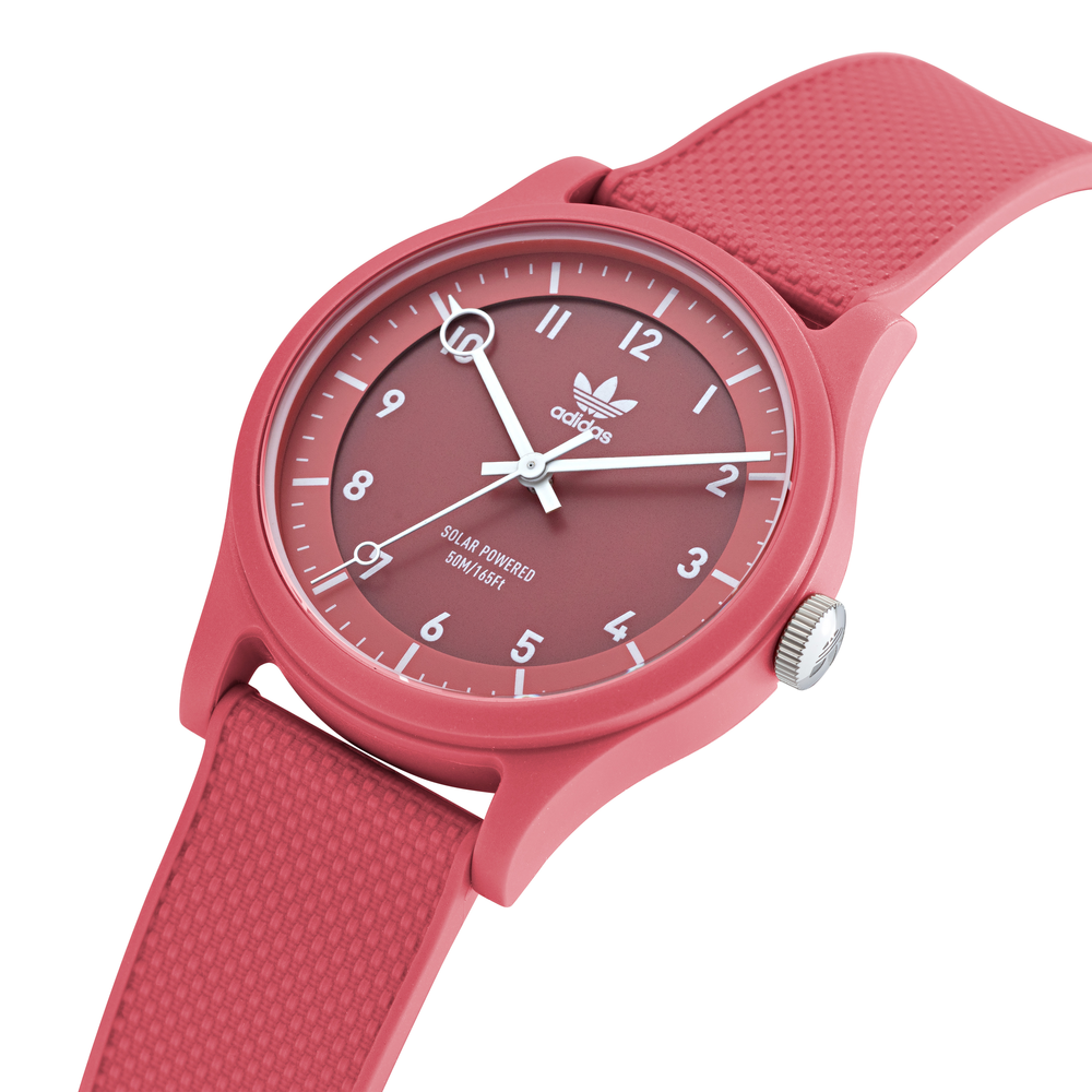 Pink adidas clearance watch