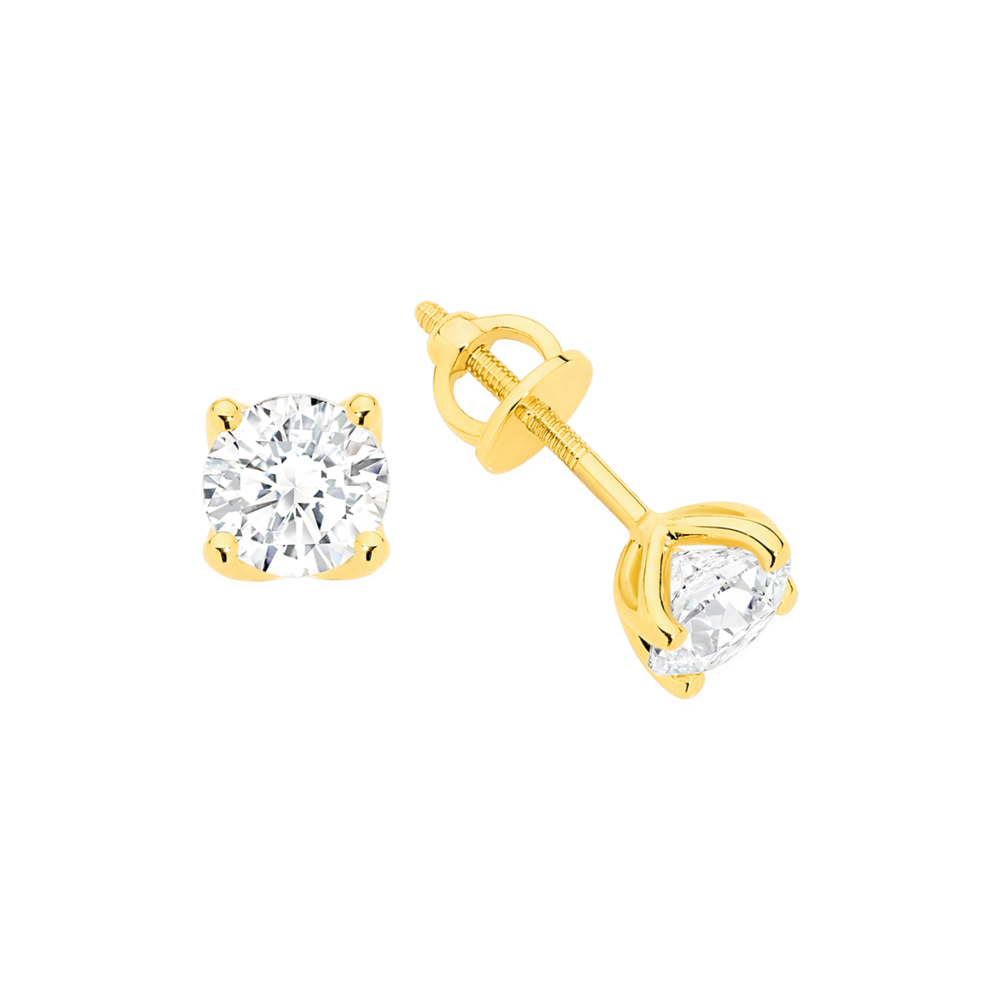 Diamond hot sale earrings prouds