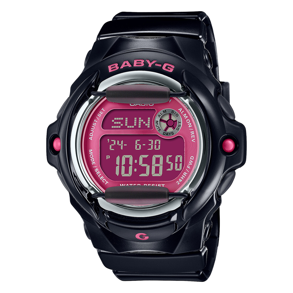 Baby g shock clearance watches black and pink