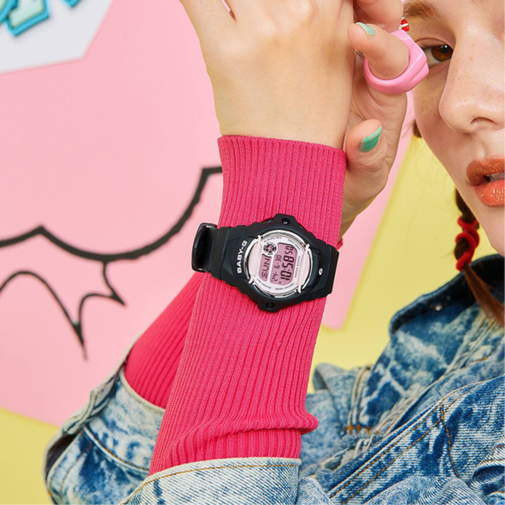 Baby g shock hot sale black and pink