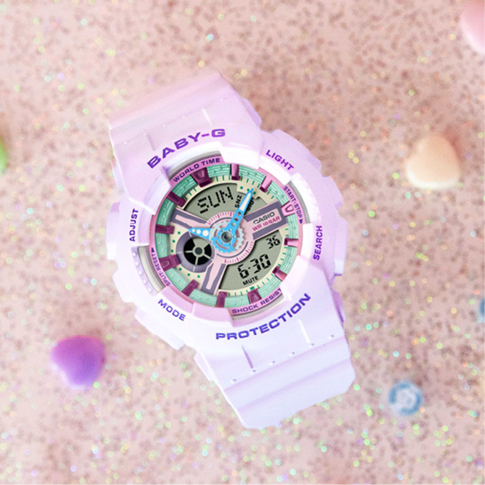 Baby g shock watch purple hot sale