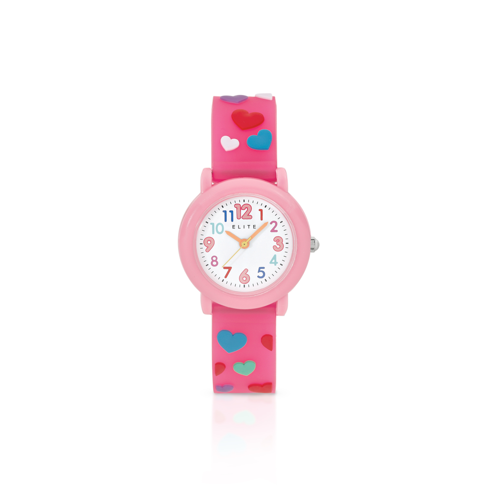 Elite Kids Pink Watch in Pink Prouds