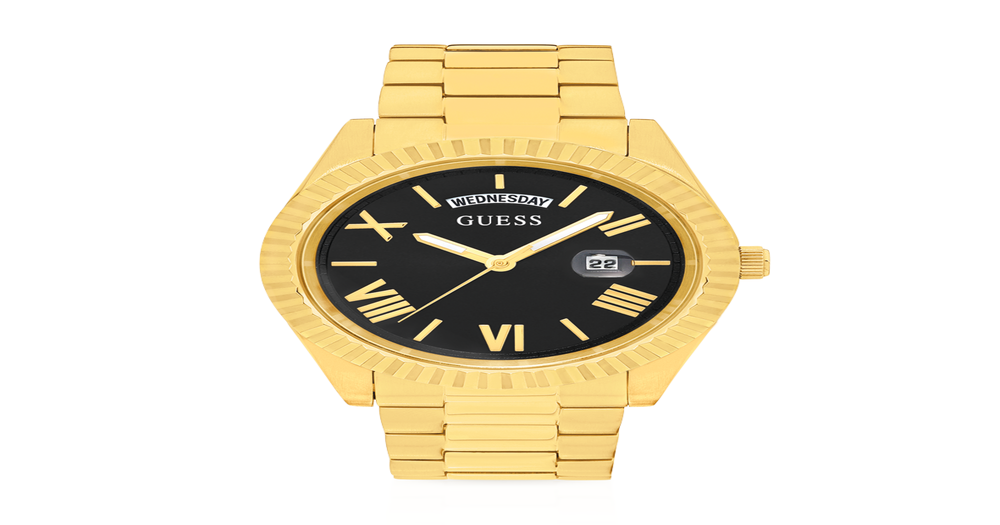 Guess Connoisseur Men's Watch in Gold | Prouds