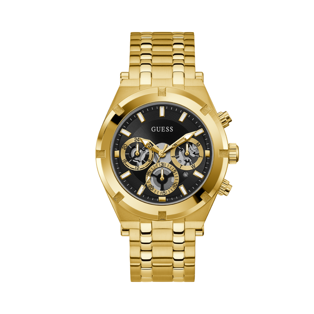 men gold guess watch