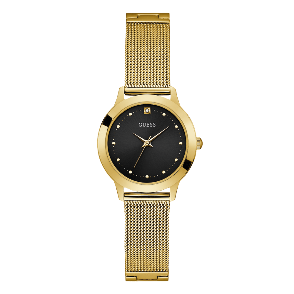 guess chelsea watch gold