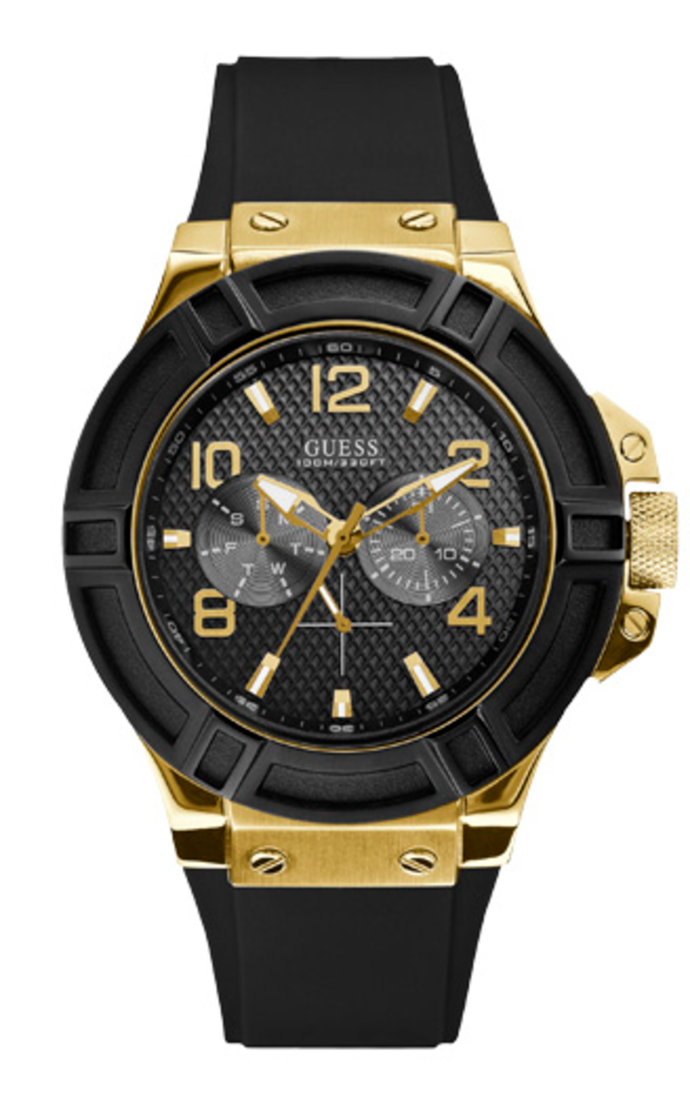 Guess Men's Rigor Watch in Gold | Prouds