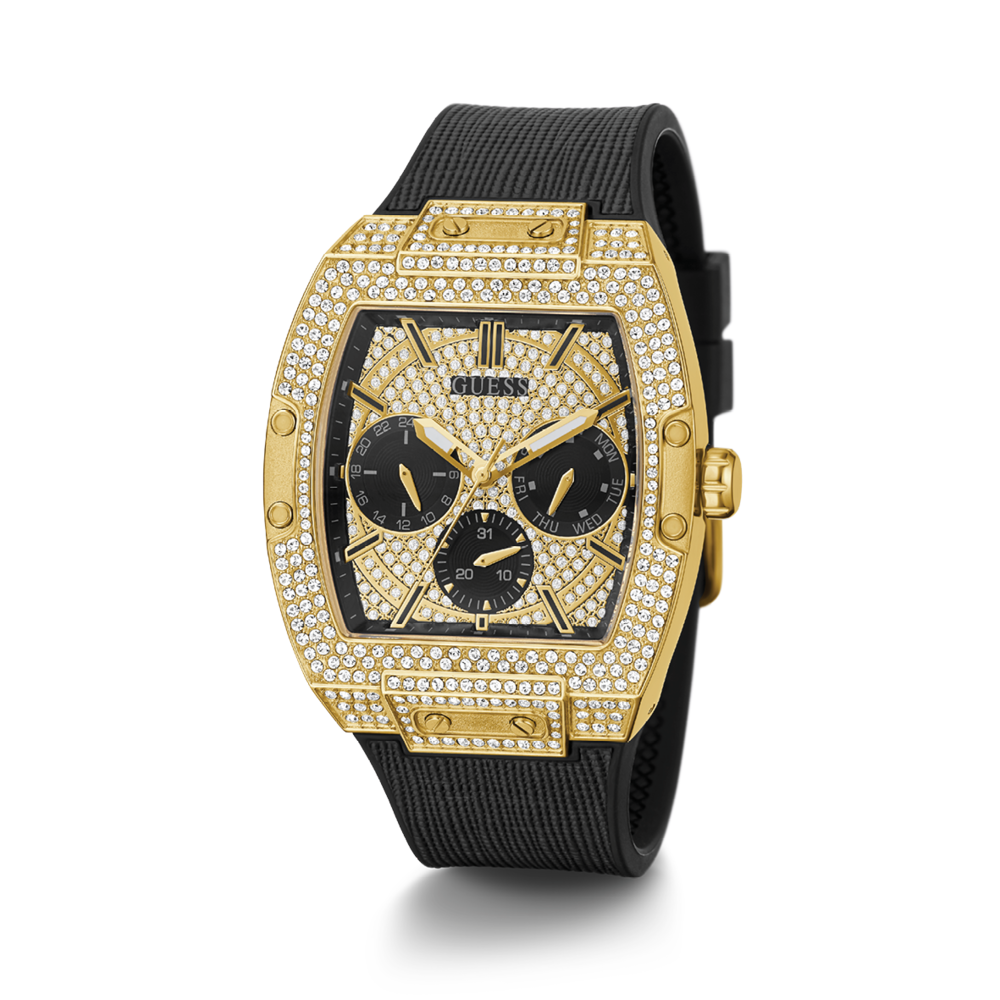 Guess gold clearance diamond watch mens